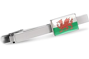 Cuffs 'N' Collars Welsh Passion Tie Bar (Wales flag tie clip)