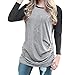 Produktbild ABsoar Pullover Damen Schulterfrei Blusen Frauen Plus Größe Spitze Splicing Tunika Pullover Tops Shirt Langarm Empire Taille Oberseite