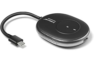 Lemorele Wireless USB C Transmitter, 5G HDMI VGA Funkübertragung Unterstützt 8 TXs zu 1RX,164FT/50M 1080P HDMI Kabellos Übertragen for Streaming Audio Video from PC,Laptop to HDTV,Projector