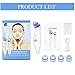 Newanfiar Portable Blackheads Remover Pores Cleaner - For the beauty and skin care / 5 interchangeable heads / USB charging (Color:White)