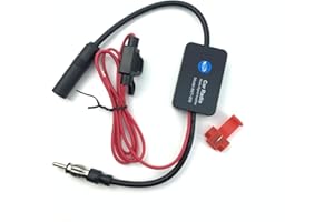 DollaTek 12V Universal Auto Radio FM Antena Amplificador de señal Amplificador con Clip