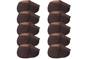 GOCHSS 10 fundas para palos de golf I de hierro, de poliuretano, compatibles con ambos palos de golf para diestros, hierros de golf (marrón)
