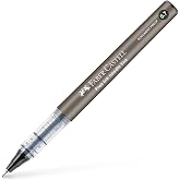 Faber-Castell Free Ink Roller Pen, 0.7 mm, Black, Indelible Permanent Ink, Ink Display, Needle Tip