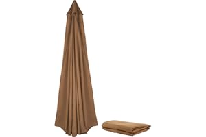 WERTSWF Auvent de rechange pour parasol déporté de 3 m, tissu pour parasol déporté à 8 baleines