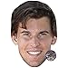 Produktbild Celebrity Cutouts Dominic Thiem (Smile) Maske aus Karton