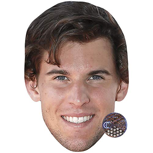 Preisvergleich Produktbild Celebrity Cutouts Dominic Thiem (Smile) Maske aus Karton