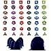 Produktbild Goodlucky365 42 Polyedrische Dice Würfel Farbige Würfeln in 6 Farben - 42 Würfeln in 6 kleinen Würfeln Beuteln für Dungeons und Dragons