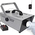 Gluckluz Fog Machine 900W Smoke Maker Machine Portable Fogger 12000CFM Huge Fog Capacity With Wireless Remote Control for Home Stage Party Bar Christmas Weddings DJ Holidays