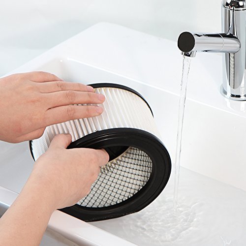 Aschesauger 1200W 20 Liter mit auswaschbarem Feinfilter (ØxH): ca. 31,5 x 43 cm – in der Farbe nach Ihrer Wahl - 7