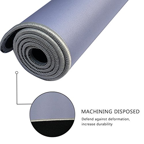 Alfombrilla de rat  n extragrande para gaming de Cmhoo  color 90x40 White