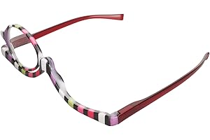 BAOK Loupes de Maquillage Lunettes Cosmétiques Lecture Sûre Anti-Rayures Pivotante Légère (+3.00)