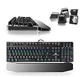 Combaterwing Teclado Gaming Mecánico con Cable de 104 Teclas con Retroiluminació