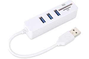 VBESTLIFE Przenośny koncentrator Multi USB 2.0 High Speed ​​Spliter Porty obsługujące czytnik Micro SD/T-Flash SD/SDHC/SDXC