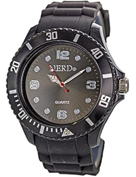 V8 Modische Schwarze Herren Damen Armband Uhr