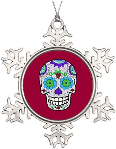 Tree Branch Decoration Sugar Skull Day of the Dead Dia de Muertos Large Outdoor Christmas Snowflake Ornaments Dia De Muertos