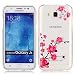 Produktbild Ultra Slim Dünn Silikon TPU Transparent für Samsung Galaxy J5 (2015) Hülle , Premium Handy Tasche Schutz Hülle Case Cover Etui Strass Schutz schutzhülle Bumper Schale Silicone für Samsung Galaxy J5 (2015) + Staubstecker (Q9)