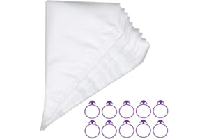 Heatigo 100 poches à douille jetables Poche Pâtisserie Jetable Poches Pâtisserie adaptées à la décoration de pâtisseries ou de gâteaux