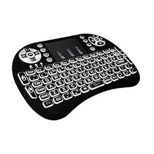 Dronean QUTY78 Multi-Functional Mini Wireless Bluetooth Keyboard with Built-in Mouse for Smart TV | Android TV & Computer | Compatible with All Devices [Random Color]