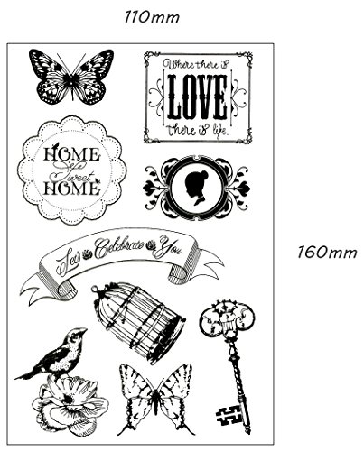 be fancy! Silikonstempel Set – Clear Stamps – Stempel – 144-teilig – transparent - 3