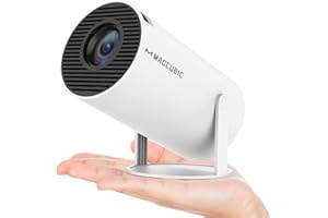 Magcubic Portable Projector 4K Projector WiFi6 and BT 5.0 with Built-in Android OS 11.0 Smart Projector YouTube Pre-Install All Round Design 130 Inch 360 Degree Flip Mini Projector