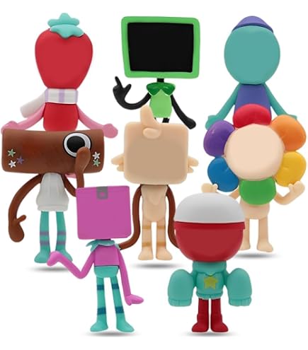 8 Stück Dady Cartoon Figuren Set – Bunte Cake Topper, Kindergeburtstag Deko, Geschenk Für Dandy-Fans