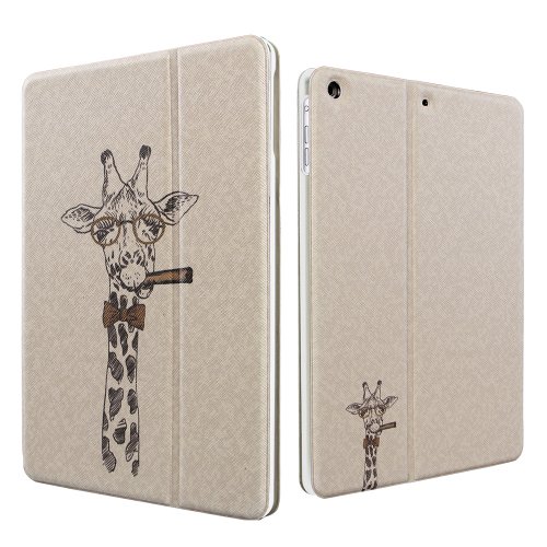 iPad Air Hülle, ESR® Illustrator Series PU Ledertasche mit Auto aufwachen/Schlaf Funktion Schutzhülle für iPad Air / iPad 5 (Giraffe) - 3