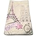 Produktbild WCMBY Floral Paris Symbols Landmarks Eiffel Tower Hot Air Balloon Bicycle Romantic Couple 100% Polyester Towels Ultra Soft & Absorbent Bathroom Towels - Great Shower Towels, Hotel Towels & Gym Towels