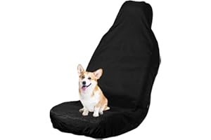 MIVAIUN wasserdichte Autositzschoner, Autositz überzug Auto Vordersitze Universal Wasserdicht Schonbezug Sitzbezug für Fahrersitz Vordersitze Auto-Zubehör Innenraum (Schwarz)