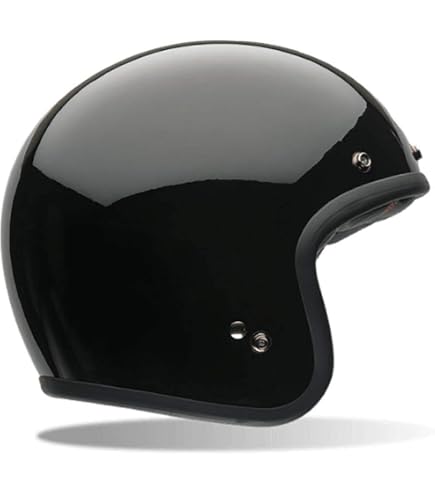 Bell Custom 500 Unisex-Adult Open face Street Helmet (Solid Black, Large) (D. O. T. -Certified) : Bell Everything Else
