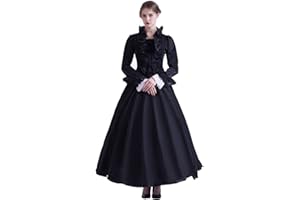 GRACEART Womens Medieval Victorian Fancy Dresses with Crinoline Palace Royal Masquerade Vintage Costume