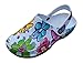 Produktbild Gartenschuhe Dynamic Damen Superleicht Hausschuhe Fashion Desing Clogs Schlappen Badeschuhe Gummi Gartenclogs Clocks (41, Bunt (Sommer))