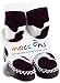 Mocc Ons Moccasin Style Slipper Socks - Cow Print