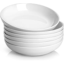 Y YHY Assiettes Creuses Lot de 6, 20,3 x 4,0 cm cm Assiette pour Pates en Porcelaine, Bols à Pâtes Creuse, Assiette Creuse de Présentation, Creuse de Service pour Maison et Restaurant-760 ml, Blanc Y YHY Assiettes Creuses Lot de 6, 20,3 x 4,0 cm cm Assiette pour Pates en Porcelaine, Bols à Pâtes Creuse, Assiette Creuse de Présentation, Creuse de Service pour Maison et Restaurant-760 ml, Blanc