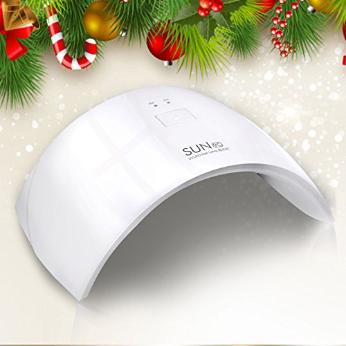 ACEVIVI Nageltrockner Nagellacktrockner Nail Dryer UV-Nagellampe Lichthärtegerät Lichthärtungsgerät LED Infrarot Sensor Wiederaufladbar für Shellac und Gelnagellack mit Timer(10s), Weiß - 2