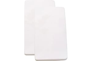 Sasma Home - 2 x Cot Bed Fitted Sheets 100% Cotton Very Soft (70 x 140 cm)