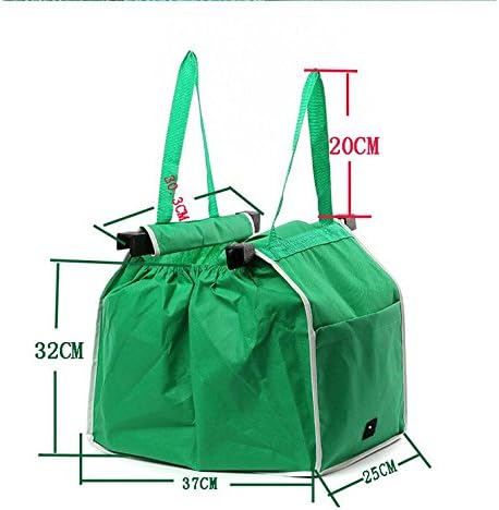 Highdas Insulated Reusable Grab Bag Grocery Shopping Tote,Includes 2 bags