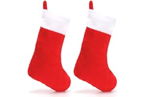 EODKSE Weihnachtsstrümpfe in 1 Doppelpack- perfekt für Nikolaus und Weihnachten! Zum Aufhängen und Befüllen, Machen Sie Ihren Lieben eine Freude!