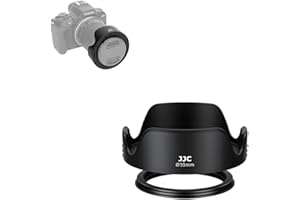 55mm Gegenlichtblende, JJC Universelle Tulpenform Streulichtblende kompatibel mit Sony E 18-135mm F/3.5-5.6, Canon EF-M 18-150mm F/3.5-6.3 is STM, RF-S 18-150mm F/3.5-6.3 is STM, Ersatz EW-60F