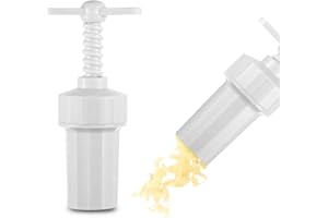 Tredoni 3x6cm Garlic Press Screw Masher - Plastic Garlic Crusher Squeezer Mincer