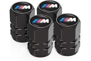 ACHARD Tappini gomme auto per BMW M M2 M4 M5 M6 M8 X1 X2 X3 X5 X6 M135i M240i Z4 328i X7, 4 pezzi cappuccio valvola a prova di perdita, tappi valvole pneumatici auto, tappi auto gomme, tappi pneumatici auto