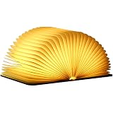 Ledr Buchlampe Book Lamp Led Buch Lampe Nachttischlampe Nachtlicht Dekoratives Licht Usb Kabel Enthalten Wasserdicht 100 Dupont Tyvek Recyclingpapier Ahornfarben 12 X 9 Cm Amazon De Beleuchtung 