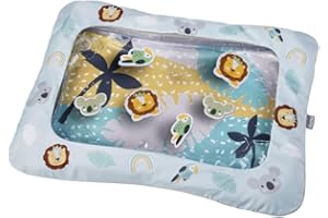 Nuby Animal Adventures Water Mat – Sensory Toys | Interactive Play | Machine Washable Cover | Suitable from 6 Months Plus, 048526890729, Multicolor, One Size