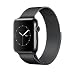 Produktbild Apple Watch Series 2 Edelstahl Space Black-Space Black, Milanese Armband mit Schlaufe, MNPE2ZD/A, 38