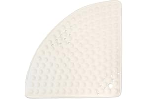 WOHNDIRECT Mata prysznicowa kremowa/półokrągła 58cm • antypoślizgowa i bardzo wytrzymała • mata antypoślizgowa pod prysznic lub do wanny • można prać w temperaturze 60°C