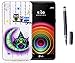 Produktbild LG X power K220(2016) Neu Design Hülle mit Schwarz Smart Touch Stift Pen,ISENPENK Ultra Slim Silikon Soft TPU Leuchtende Case,Crystal Clear Transparent Nacht Bling Bling Glitzer Case,Wasserdicht Shockproof Anti Slip Stoßfest Protection Durchsichtig Handyhülle,Thin Silicon Nacht Glitter Shinning Cover Bumper Schutzhülle Tasche für LG X power K220(2016) 5.3Zoll-[Eule#1]+Schwarz Smart Touch Stift Pen