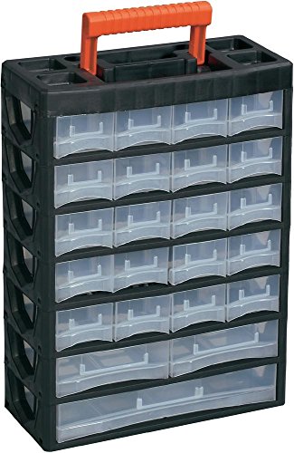 Preisvergleich Produktbild Alutec Werkzeugkasten unbestückt 56670 Kunststoff Schwarz, Rot