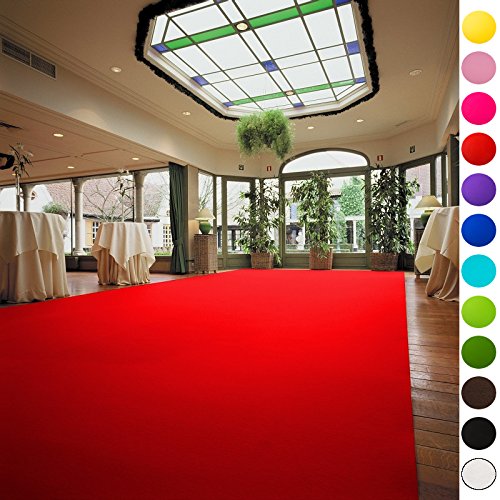 VIP Eventteppich Hochzeitsteppich - Läufer Gala Events - PODIUM | Rot | 1,00m x 10,00m