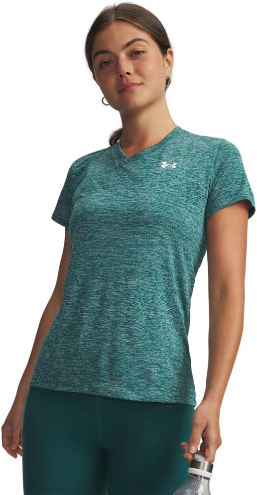 Under Armour Women's UA Tech™ Twist V-Neck Short Sleeve Tech SSV- Twist Mujer (Pack de 1)