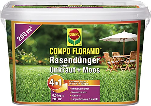 Preisvergleich Produktbild COMPO FLORANID® Rasendünger COMPO RASENDÜNGER 4IN1 6KG 26172