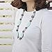 DOMIRE Silicone Teething Necklace for Mom Wear Food Grade Silicone BPA Free and FDA Approved Chewiness Levels Baby Teething Toy (Mint-Ivory-Grey)